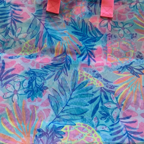 🌺Last One!🌺 NWT Lilly Pulitzer Oversized Mesh Beach/Shopper Tote - Picture 10 of 13